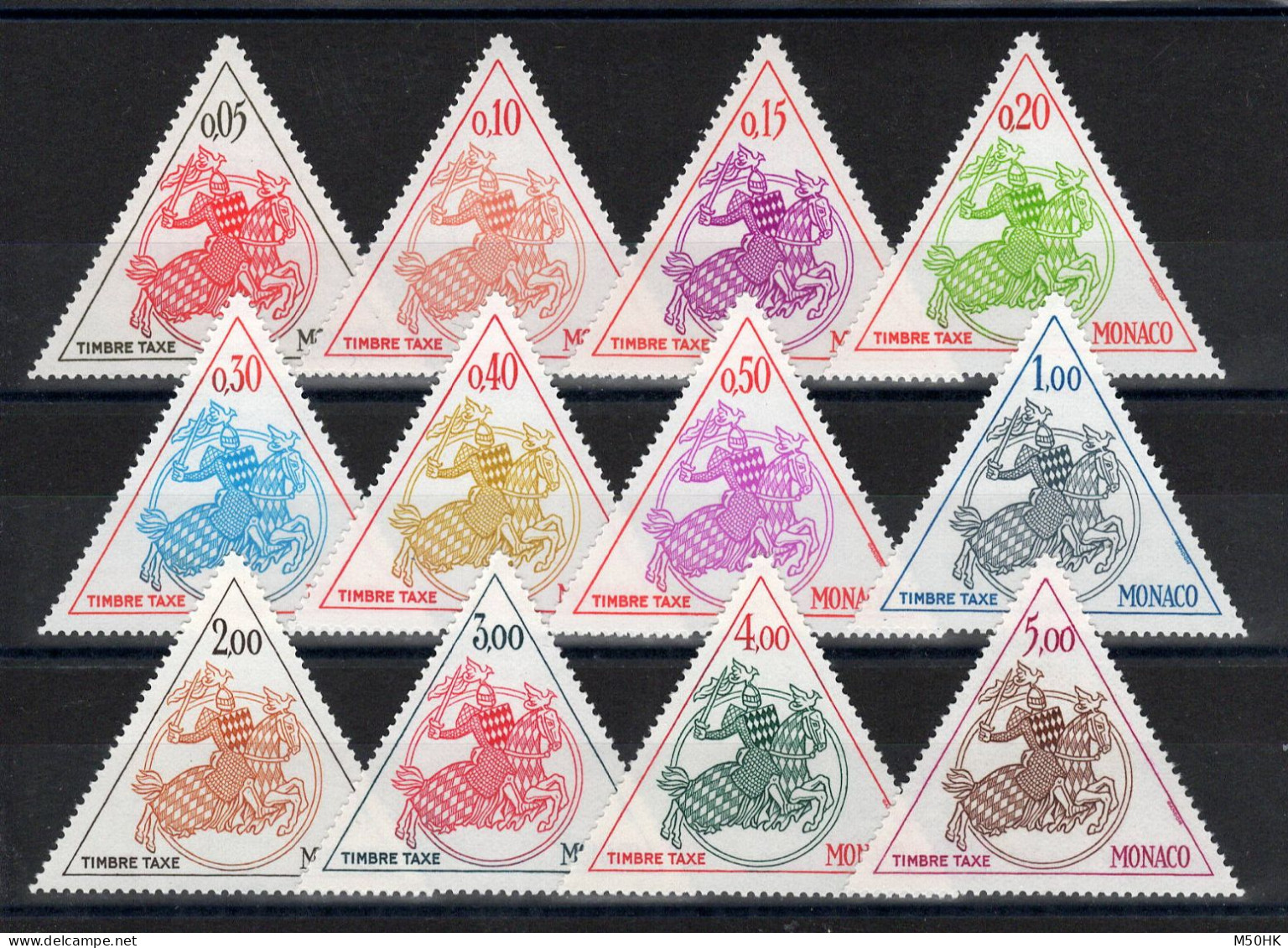Monaco - Taxe YV 63 à 74 N** MNH Luxe Complete Cote 14 Euros - Strafport