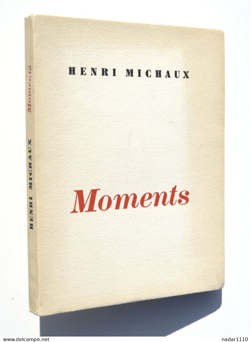 Poésie / Henri Michaux - Moments - Traversées Du Temps - Gallimard EO 1973, Tirage Numéroté Sur Alfa Bouffant - Autores Franceses
