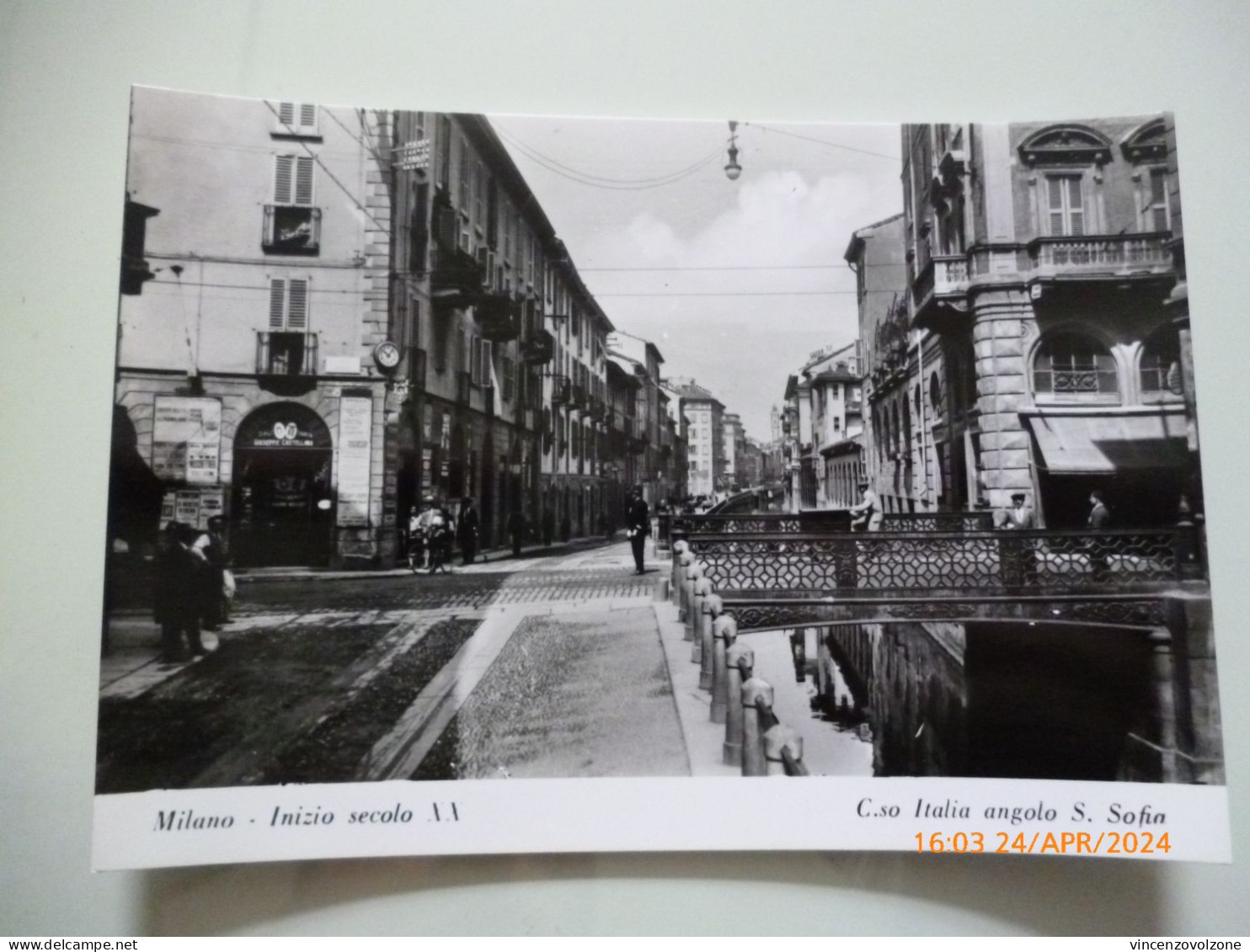 Cartolina "MILANO Inizio Secolo XX C.so Italia Angolo S. Sofia" Edizione Bromofoto Anni 1960 - Milano (Milan)