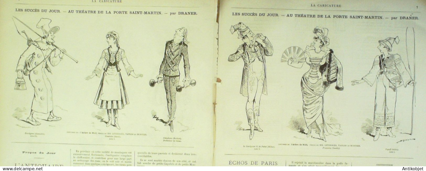 La Caricature 1880 N°  43 Modes Du Jour Robida Montéliumart Draner - Revues Anciennes - Avant 1900