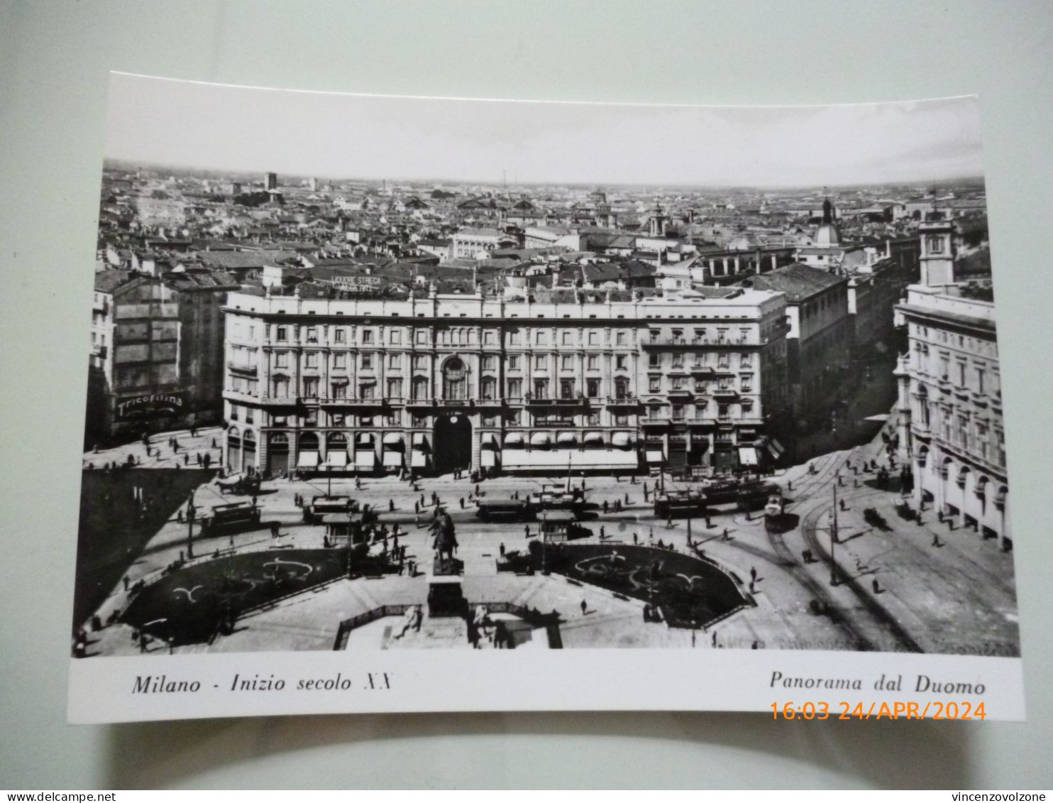 Cartolina "MILANO Inizio Secolo XX C.so Panorama Dal Duomo" Edizione Bromofoto Anni 1960 - Milano (Milan)