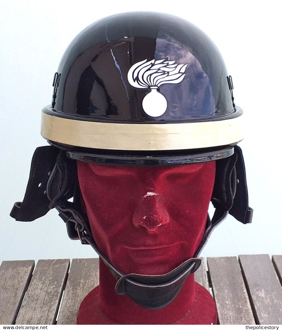 Casco Ubott Motociclista CC Anni '70 Originale Completo Mai Usato Tg. 57 - Helme & Hauben