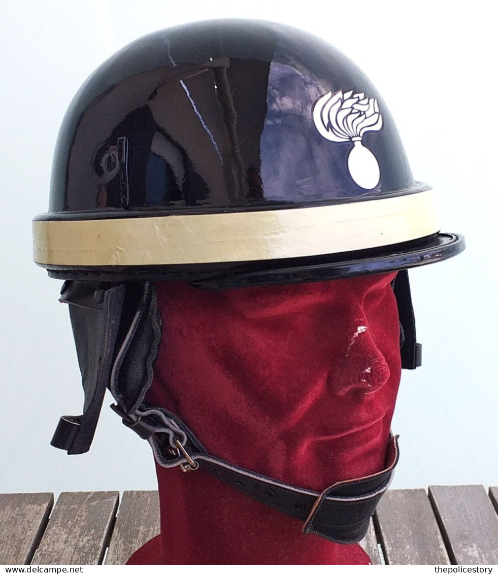 Casco Ubott Motociclista CC Anni '70 Originale Completo Mai Usato Tg. 57 - Helme & Hauben