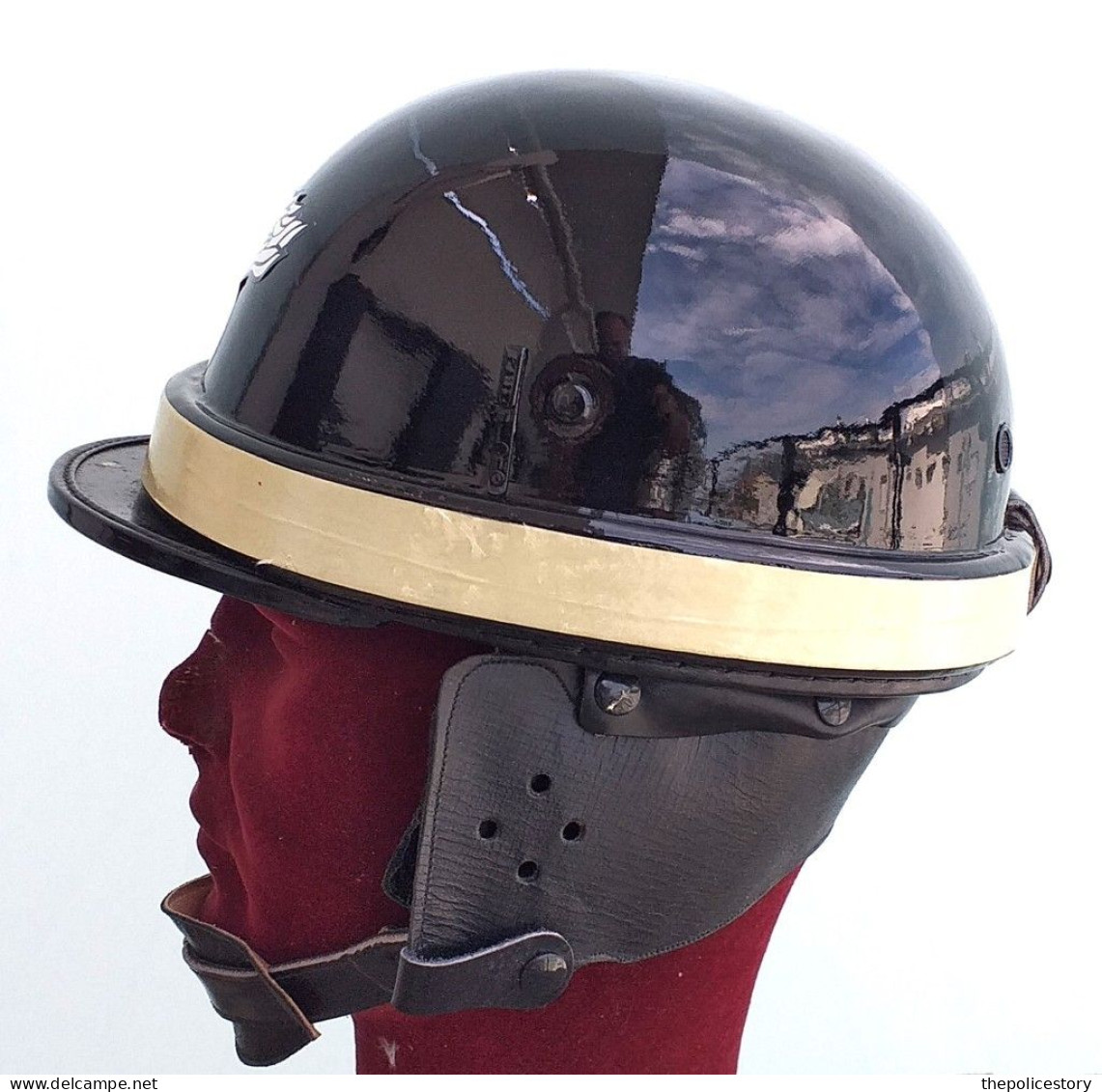 Casco Ubott Motociclista CC Anni '70 Originale Completo Mai Usato Tg. 57 - Headpieces, Headdresses