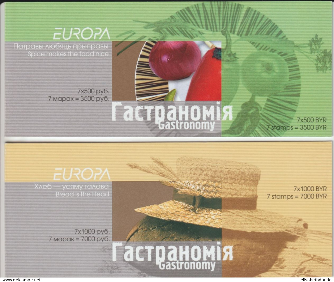 BELARUS - 2005  - EUROPA "GASTRONOMIE" ! - CARNETS YVERT N°528/529 ** MNH - - Wit-Rusland