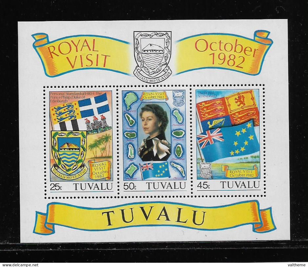 TUVALU  ( DIV - 404 )   1982  N° YVERT ET TELLIER   BLOC   N°  7      N** - Tuvalu (fr. Elliceinseln)