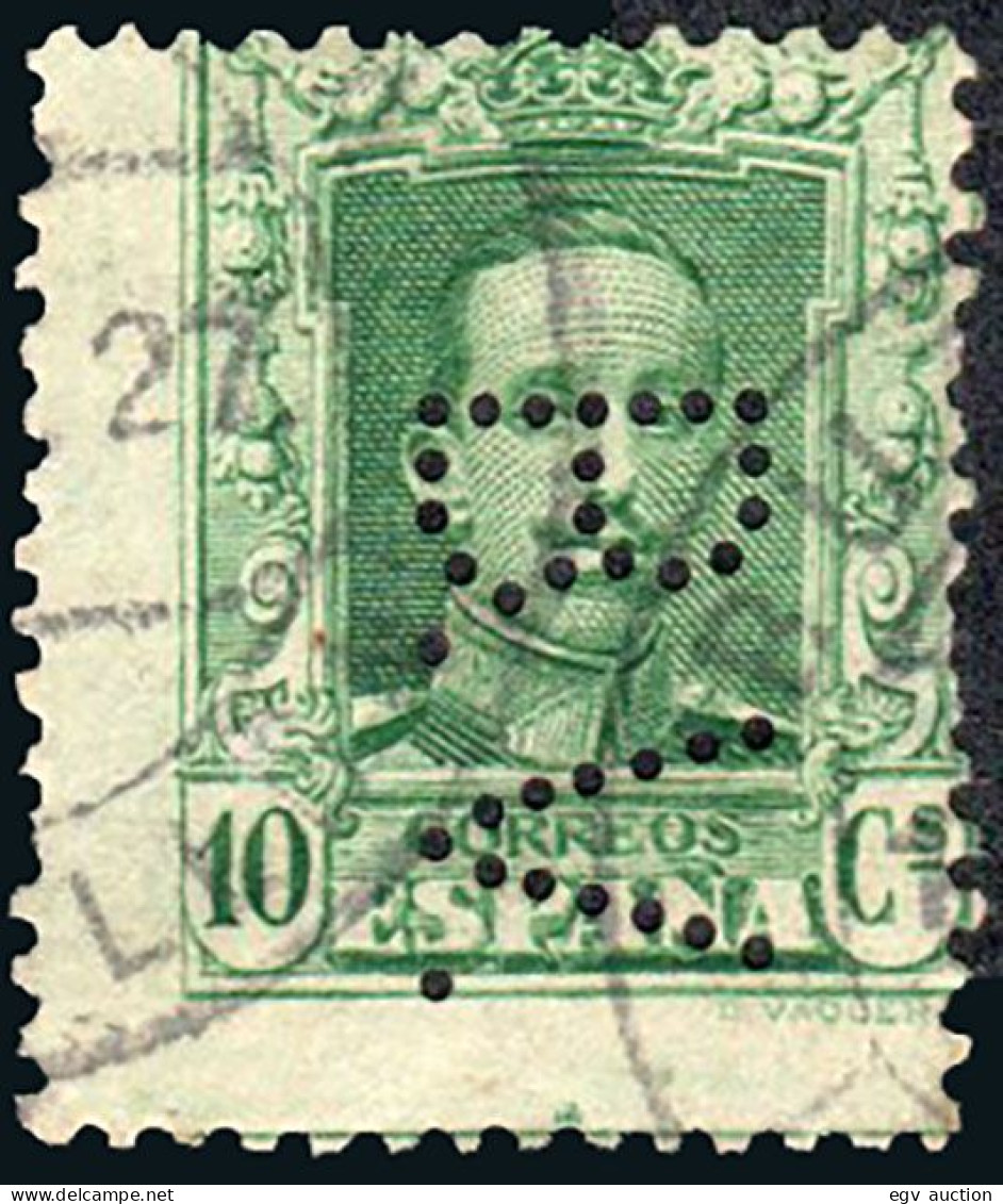 Madrid - Perforado - Edi O 314 - "B.V" (Banco Vizcaya) - Used Stamps