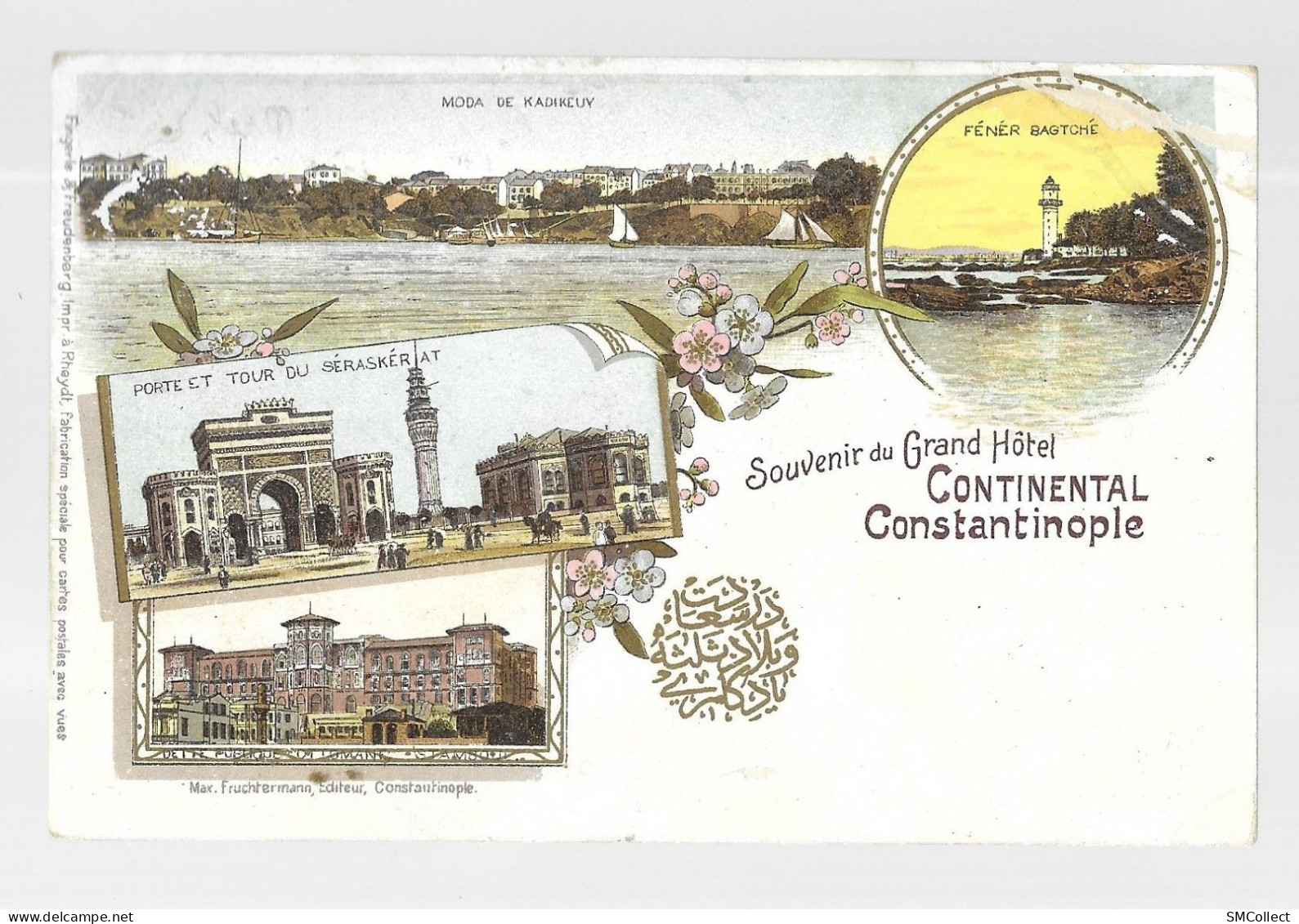 VOIR DESCRIPTION. Souvenir Du Grand Hotel Continental, Constantinople. Carte Inédite (A18p71) - Turquie