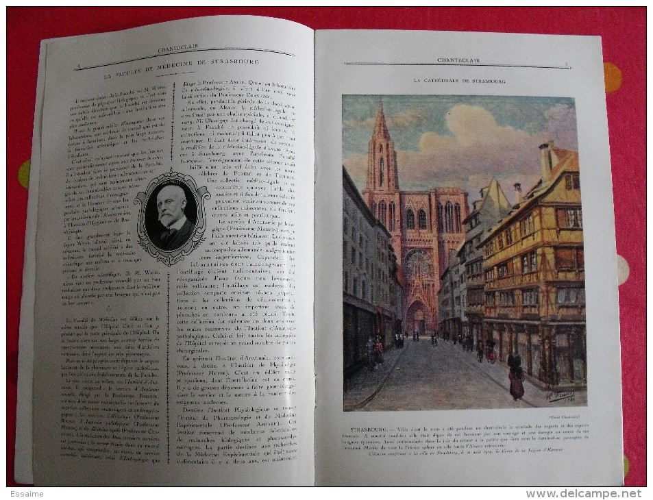 Chanteclair  N° 157. 1921. Strasbourg. Faculté De Médecine Et Hôpital. Carnine Lefrancq. Publicité. - 1900 - 1949