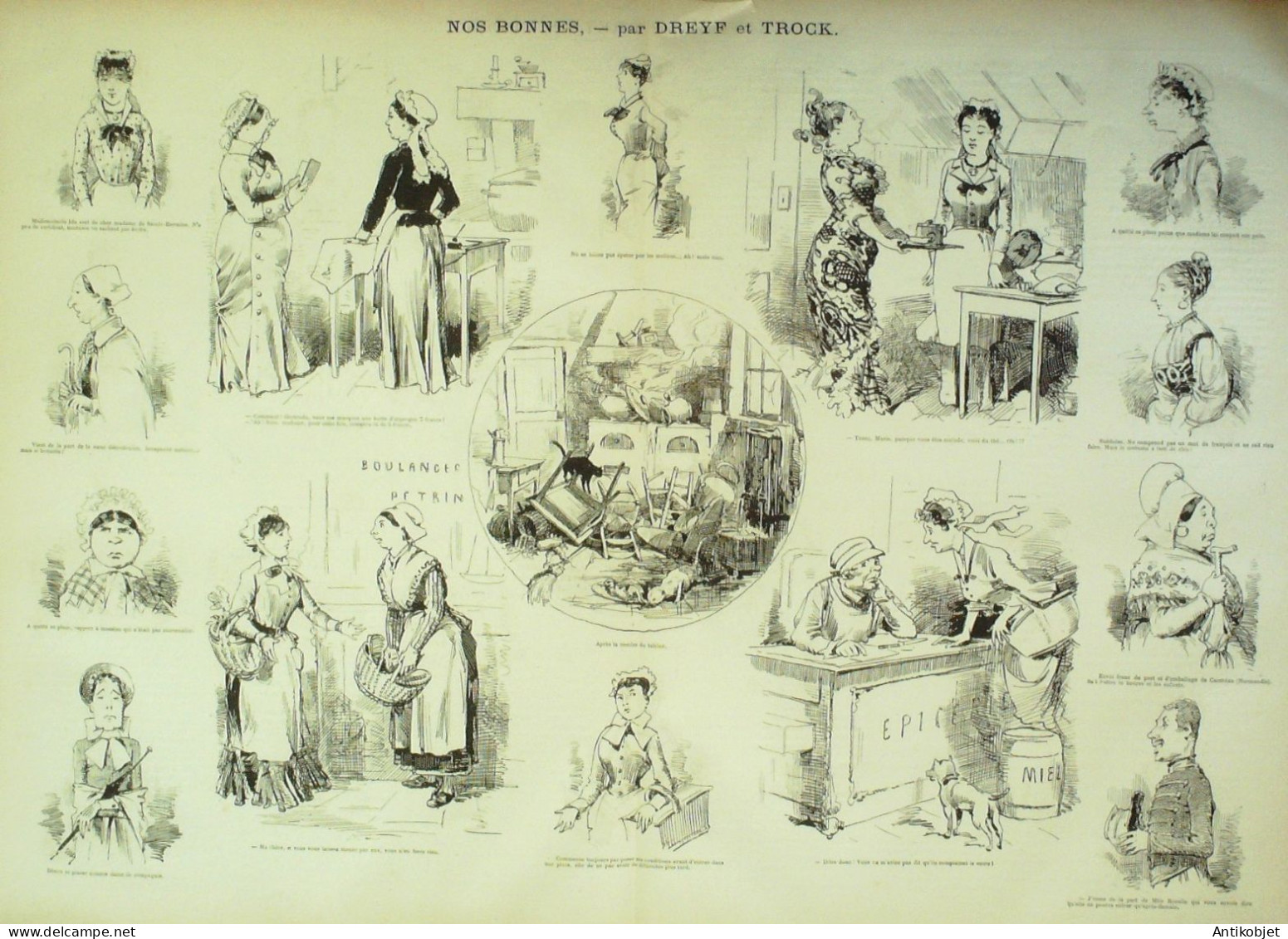 La Caricature 1880 N°  44 Diana Ou Agréments Du Somnambulisme Robida Dreyf Trock - Magazines - Before 1900