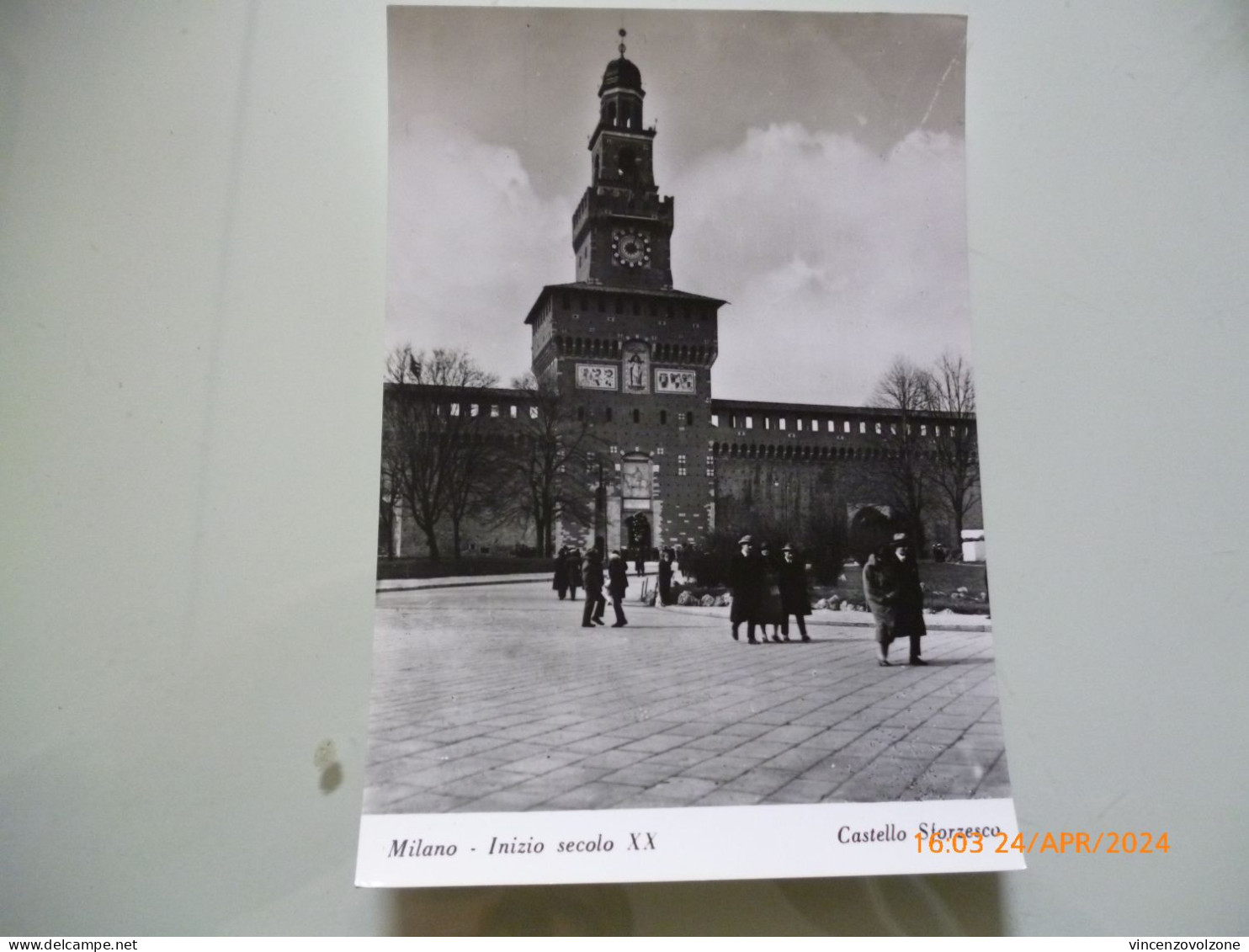 Cartolina "MILANO Inizio Secolo XX Castello Sforzesco" Edizione Bromofoto Anni 1960 - Milano (Milan)