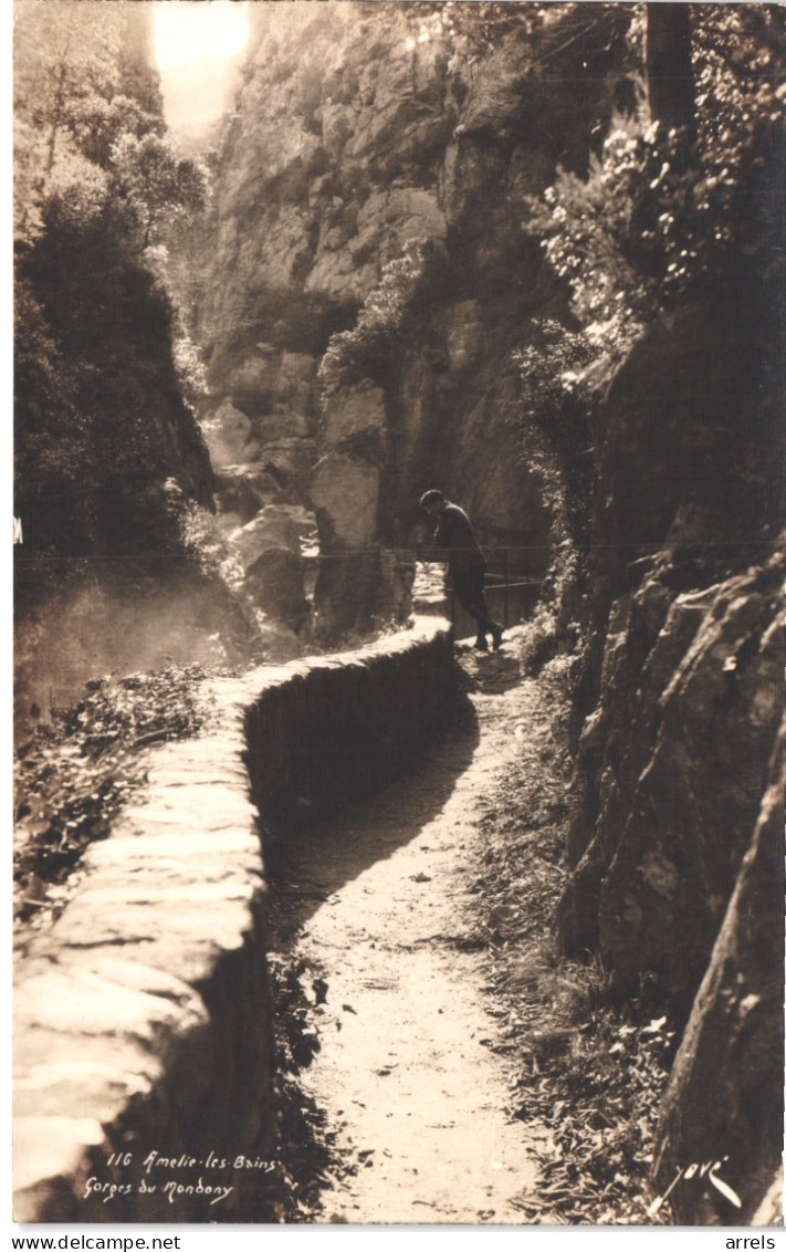 FR66 AMELIE LES BAINS - Carte Photo LA FRANCE IMMORTELLE - JOVE- Gorges Du MONDONY - Animée - Belle - Amélie-les-Bains-Palalda