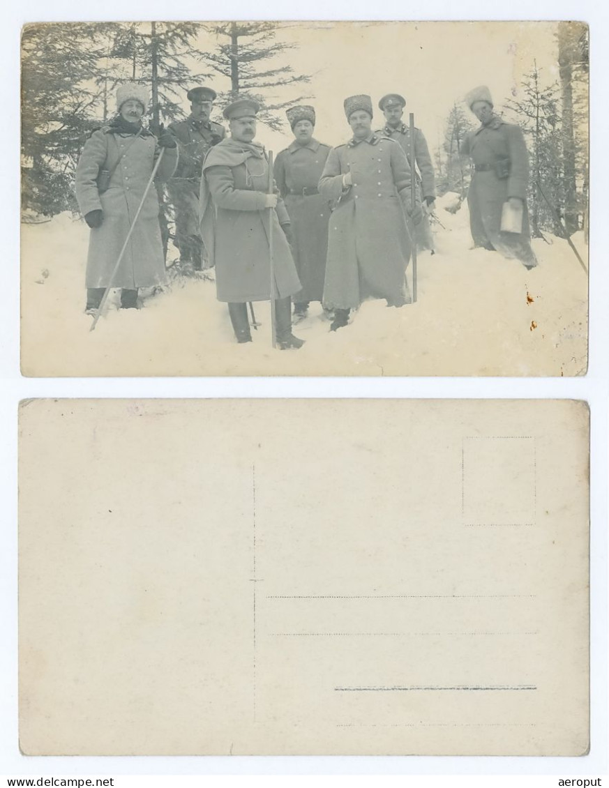 Armée Impériale Russe De La Première Guerre Mondiale, Cosaques, Hiver 1916/17 - Carte Photo (RPPC) - Weltkrieg 1914-18