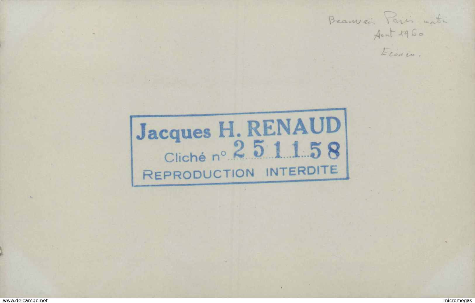 ECOUEN - Beauvais-Paris, Matin - Cliché Jacques H. Renaud, Avant 1960 - Trenes