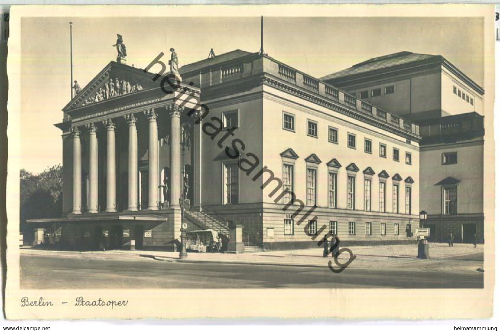 Berlin - Staatsoper - Foto-Ansichtskarte - Verlag Stengel & Co. Dresden - Mitte