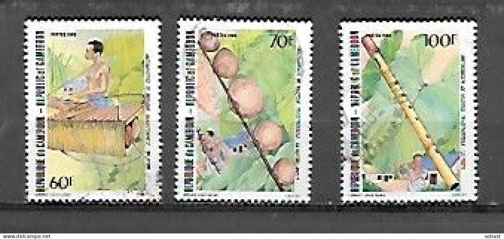 TIMBRE  OBITERE DU CAMEROUN  DE 1985 N° MICHEL 1074/76 - Cameroon (1960-...)