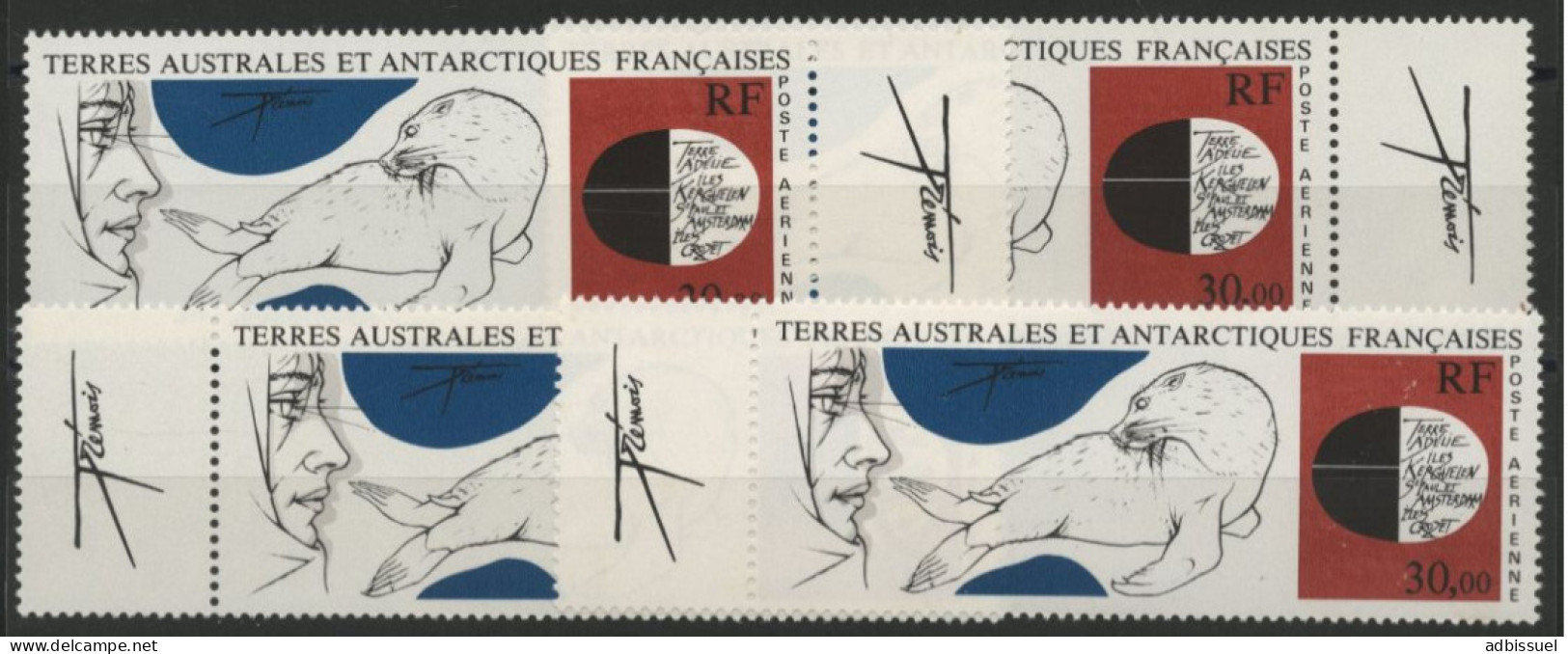 TAAF Poste Aérienne PA N° 89 (4 Exemplaires) Neufs Sans Charnière ** (MNH) COTE 62 €. "Trémois" TB - Corréo Aéreo