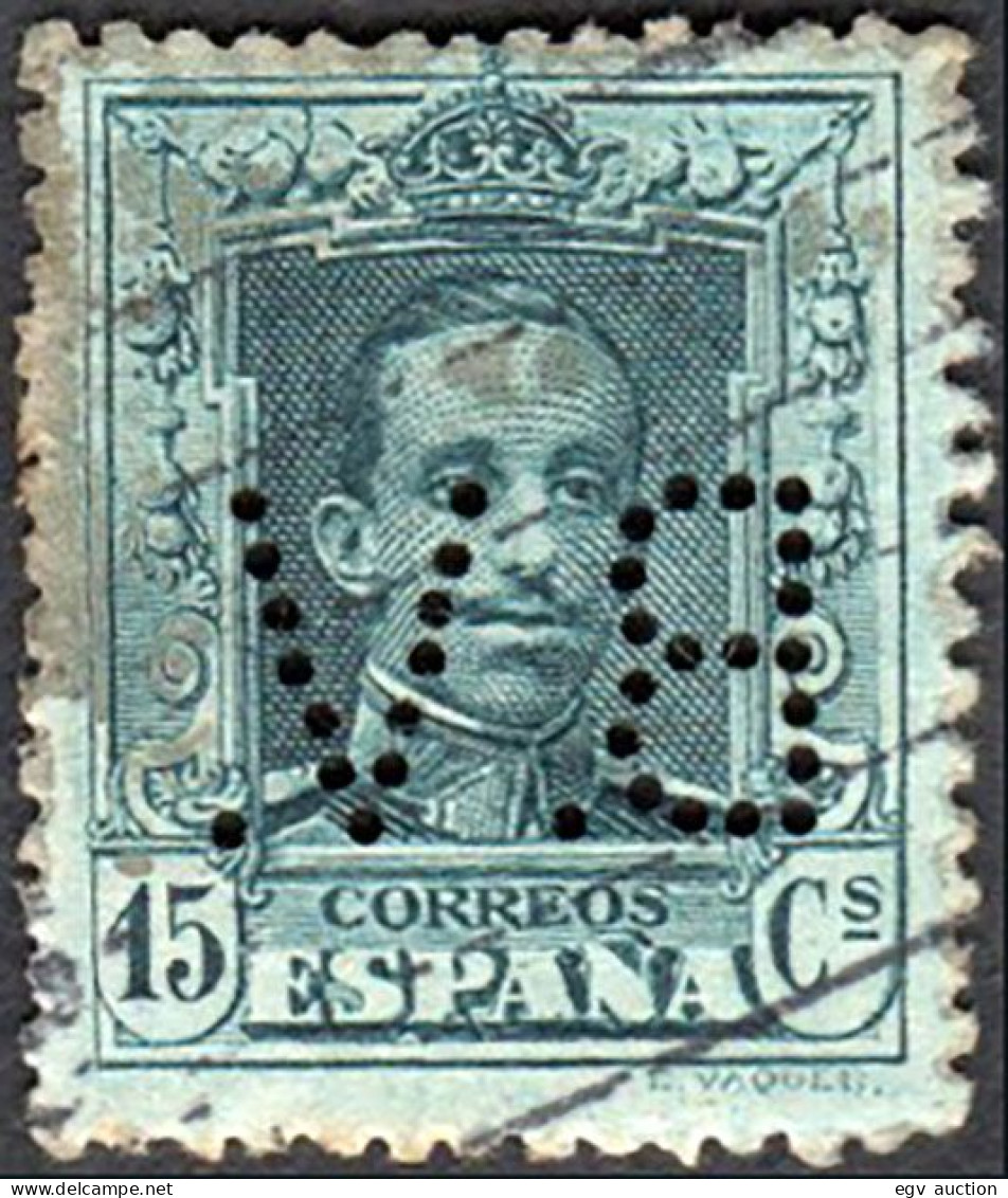 Madrid - Perforado - Edi O 315 - "BV" (Banco) - Used Stamps