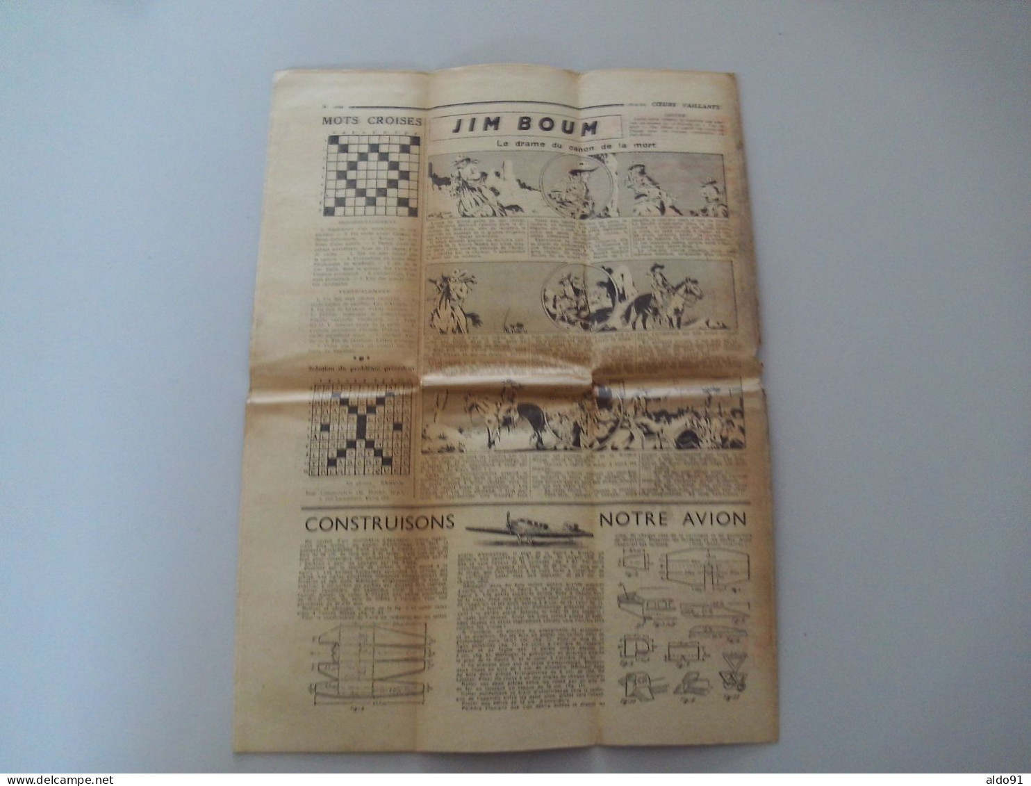 (Pat'Fol, Tintin - Hergé, Marijac) - Lot De 5 Magazines  " COEUR VAILLANT "  N° 26, 27, 28, 30 Et 34 (7ème Année - 1935) - Other & Unclassified