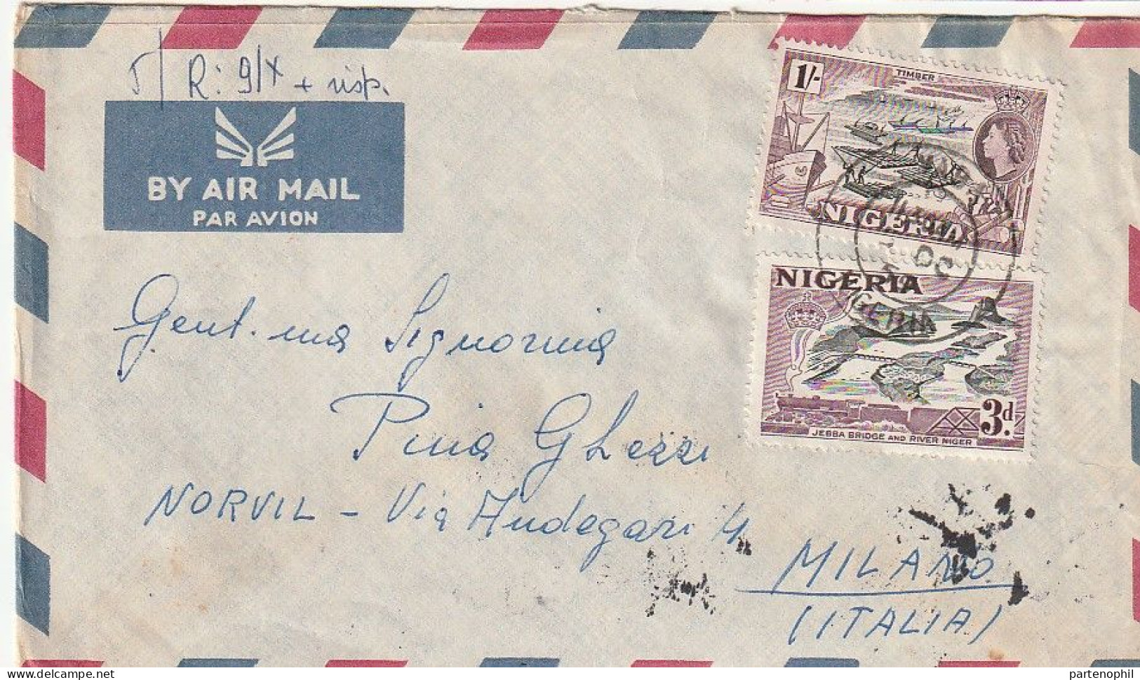 Nigeria 1959 -  Postgeschichte - Storia Postale - Histoire Postale - Nigeria (...-1960)