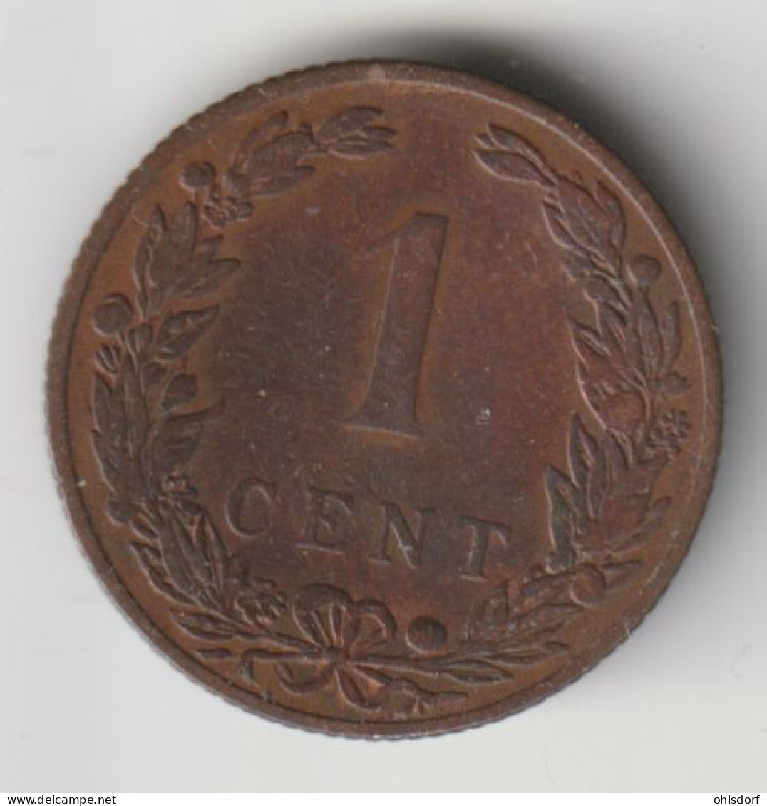 NEDERLAND 1906: 1 Cent, KM 132 - 1 Centavos