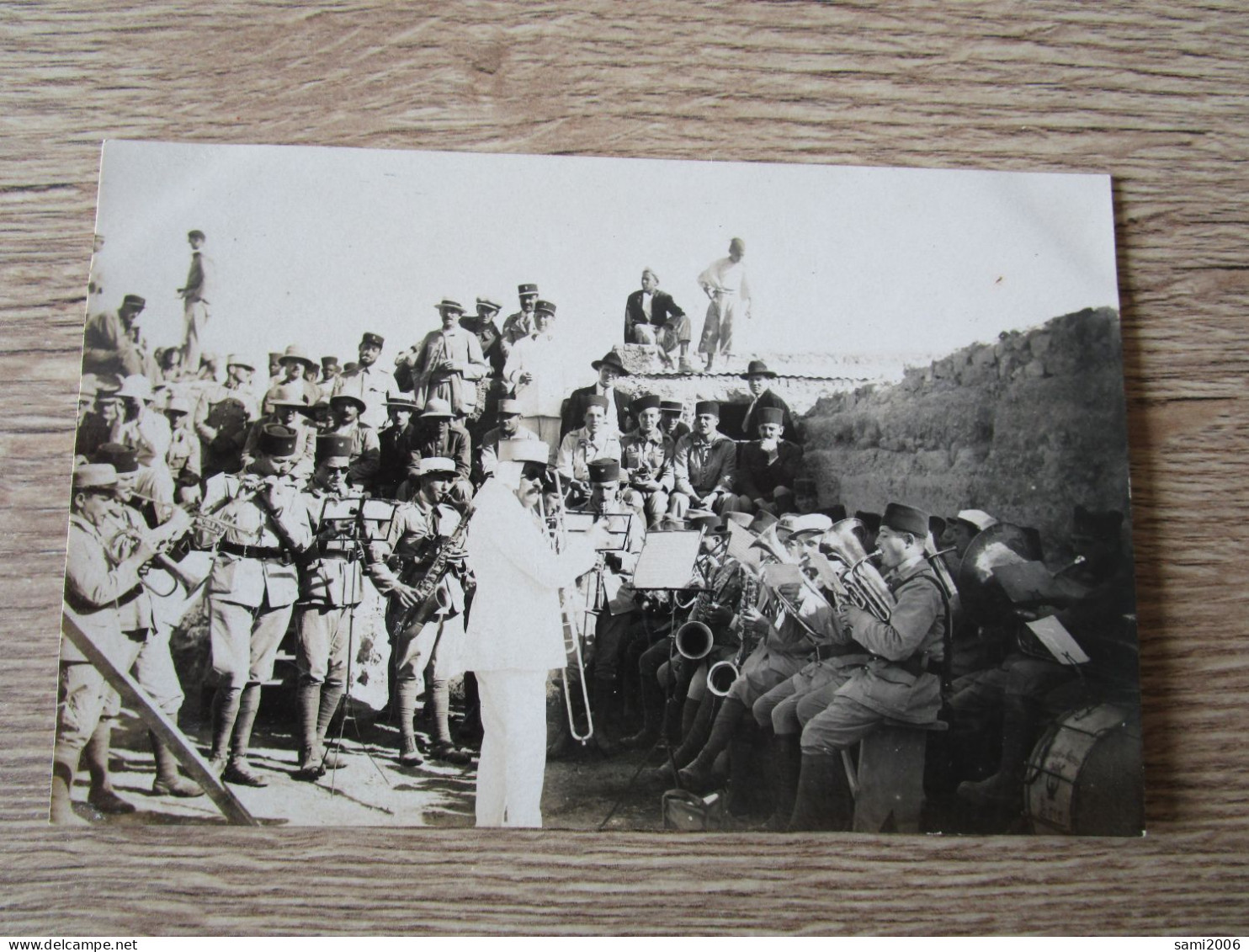 CPA PHOTO MAROC TAZA  MILITAIRES FANFARE - Autres & Non Classés