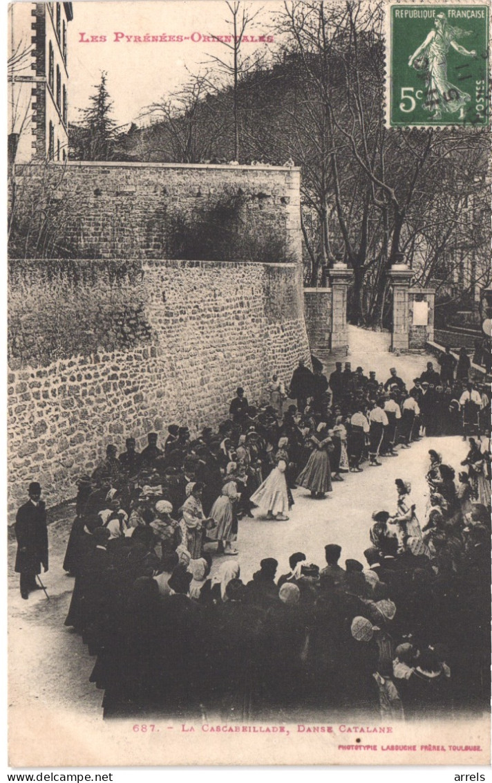 FR66 AMELIE LES BAINS - Labouche 687 - La Cascabeillade - Danses Catalanes - Animée - Belle - Amélie-les-Bains-Palalda