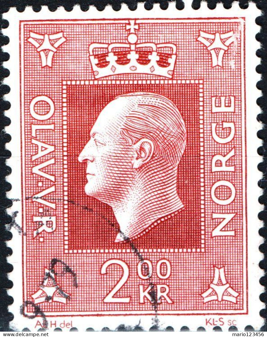 NORVEGIA, NORWAY, RE OLAV V, 1970, USATI Mi:NO 590, Scott:NO 539, Yt:NO 547 - Oblitérés