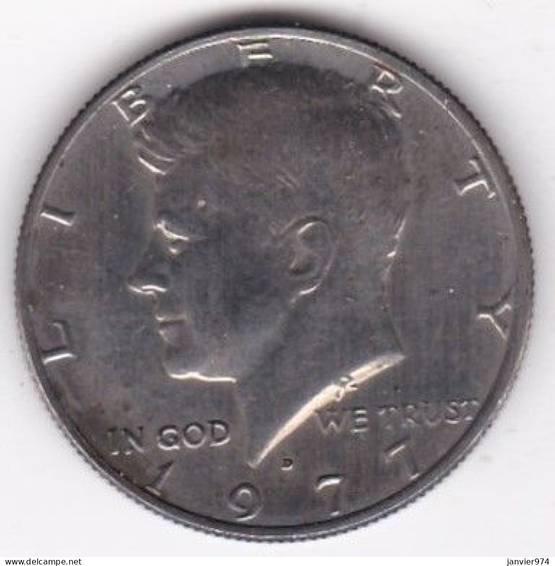 Etats Unis Half Dollar 1977 D Denver,  Kennedy, En Cuivre Plaqué Cupronickel, KM# 202b - 1964-…: Kennedy