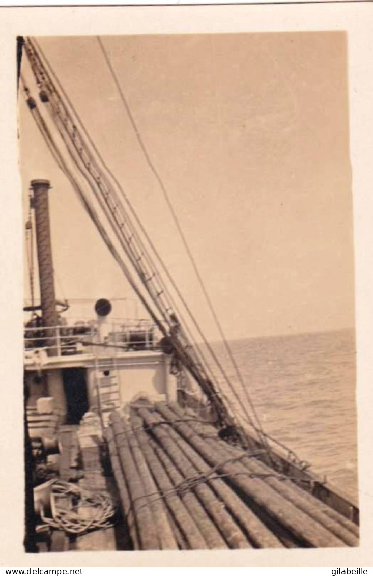 Petite Photo - 1922 - A Bord Du Paquebot SS TADLA ( Compagnie Paquet ) Croisiere Marseille - Constantinople - Boats