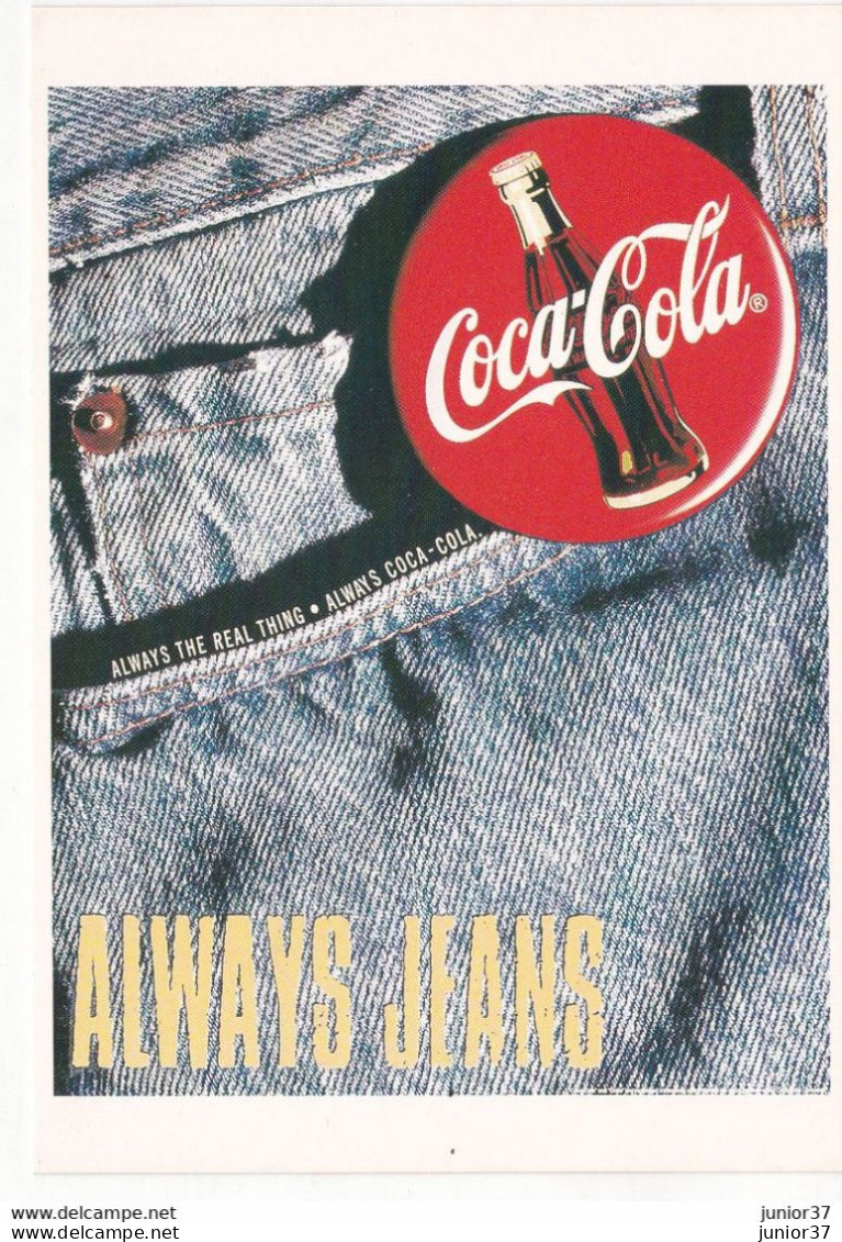 4 Cartes Coca Cola, Always Chill, Always Comfortable, Always Jean, Always Love - Werbepostkarten