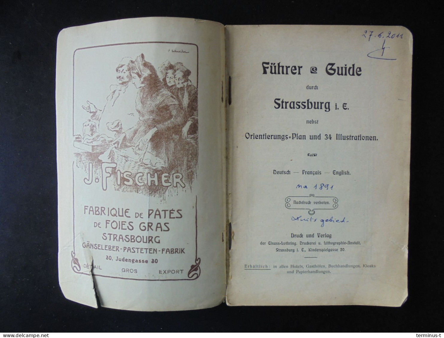 Führer-Guide Durch Strassburg I/E. - Reiseprospekte