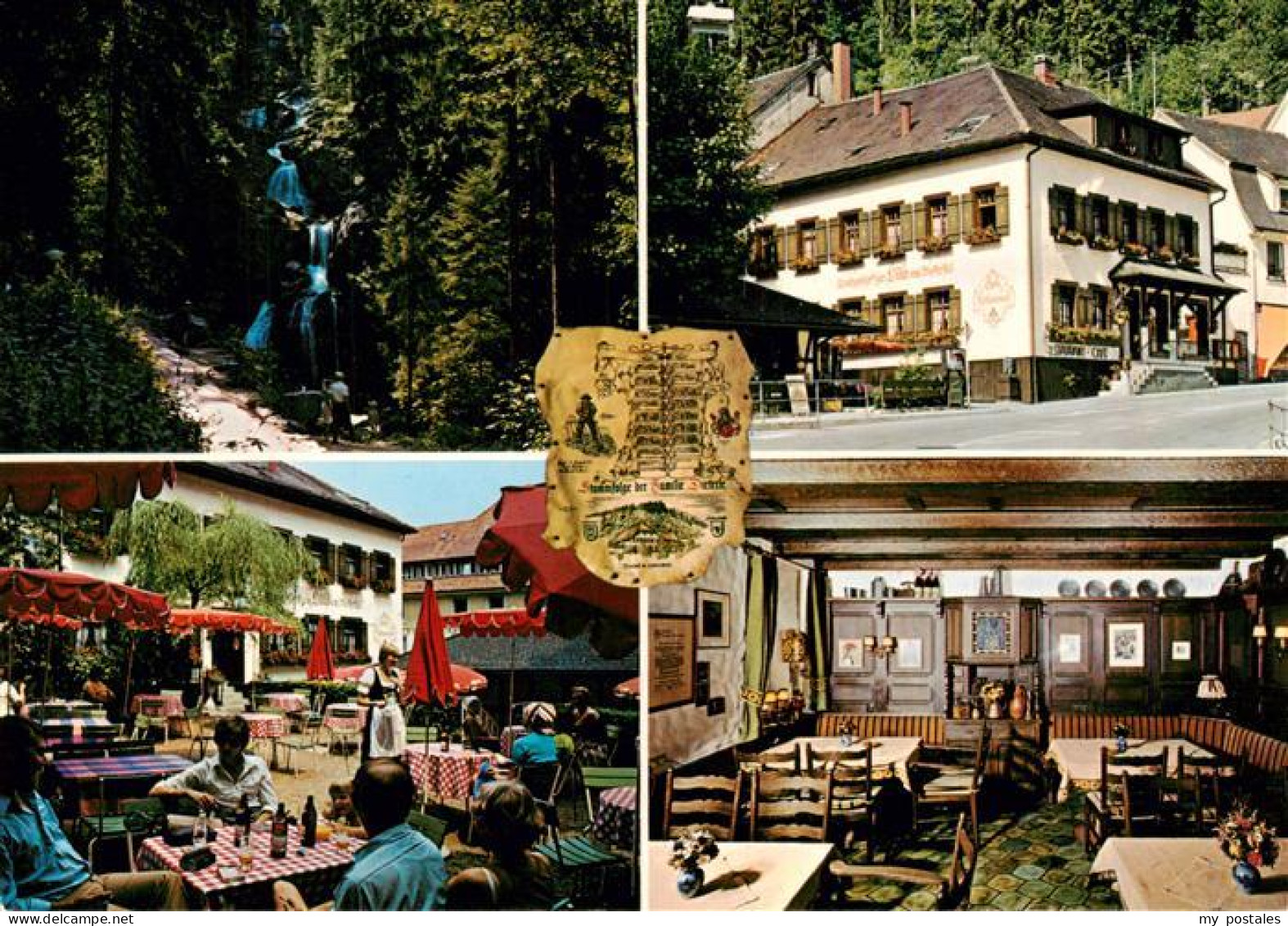 73927542 Triberg Landgasthof Zur Lilie Terrasse Gastraum Wasserfall - Triberg