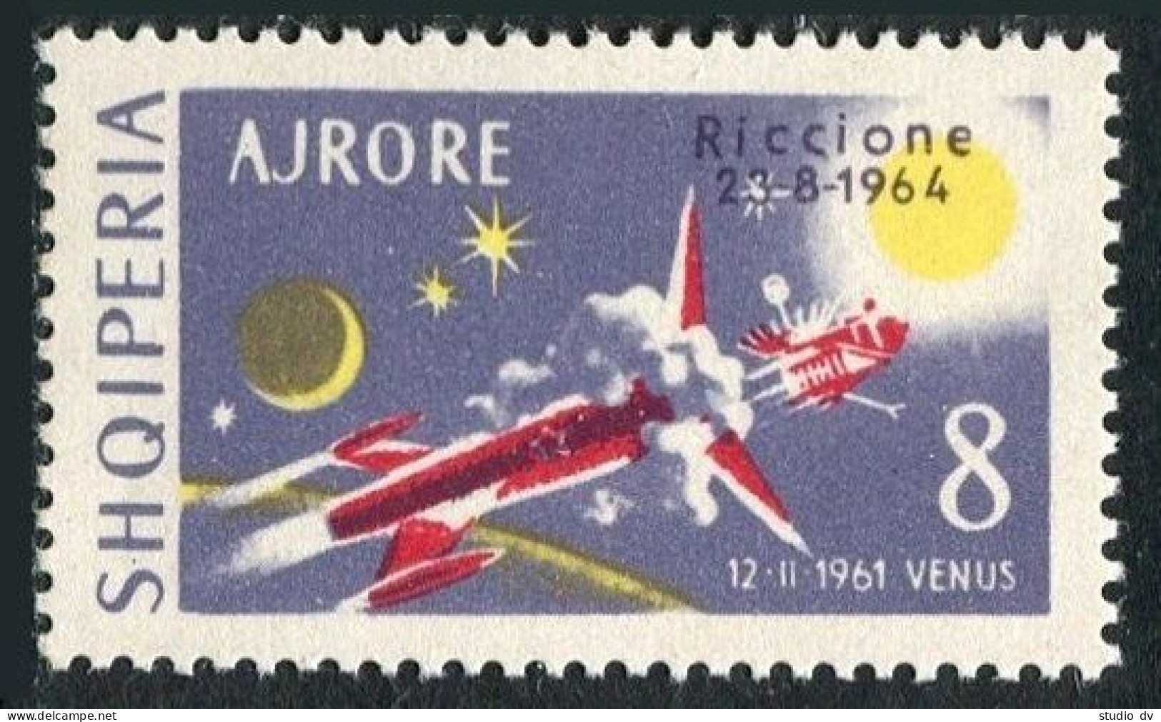 Albania C74, MNH. Michel 858. Space Exhibition, Riccione-1964. Space Exploration - Albania