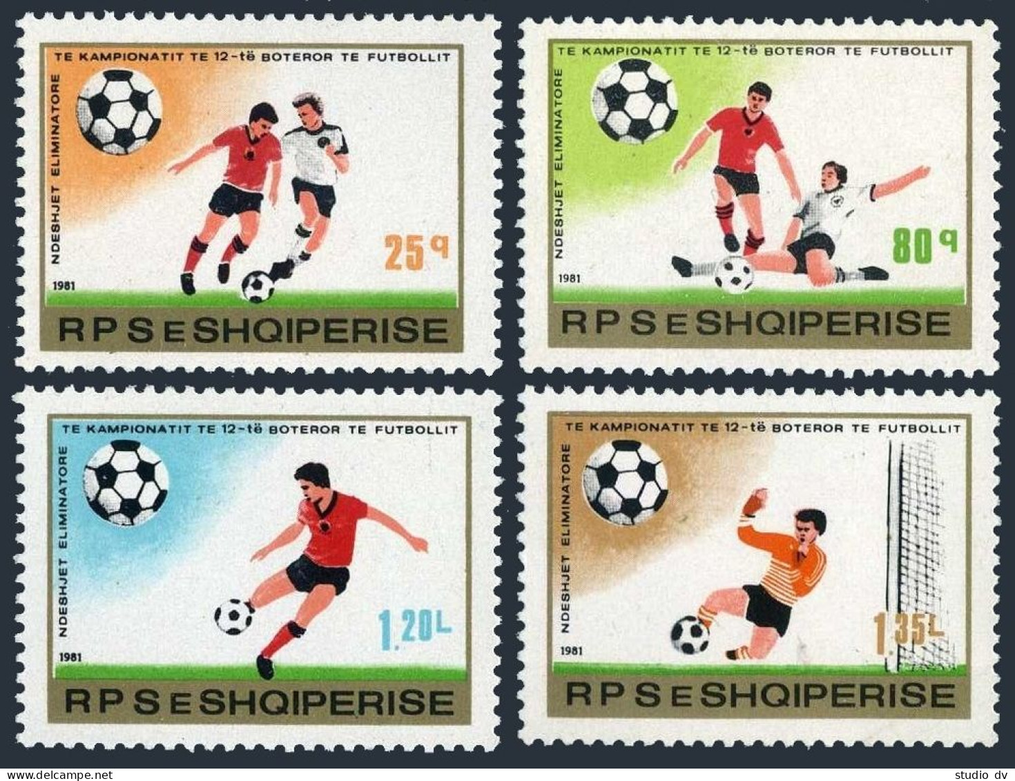 Albania 1993-1996,MNH.Michel 2080-2083. 1982 World Cup Soccer Games. - Albanië