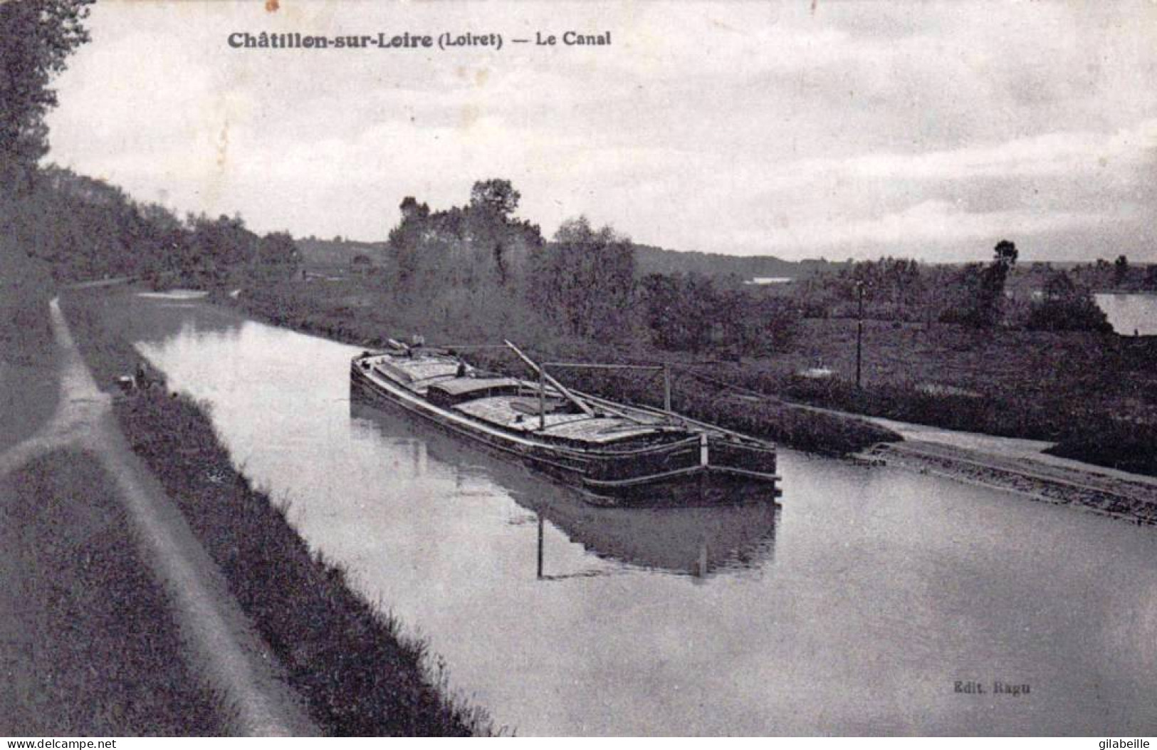 45 - Loiret -  CHATILLON Sur LOIRE  - Péniche Sur Le Canal - Chatillon Sur Loire