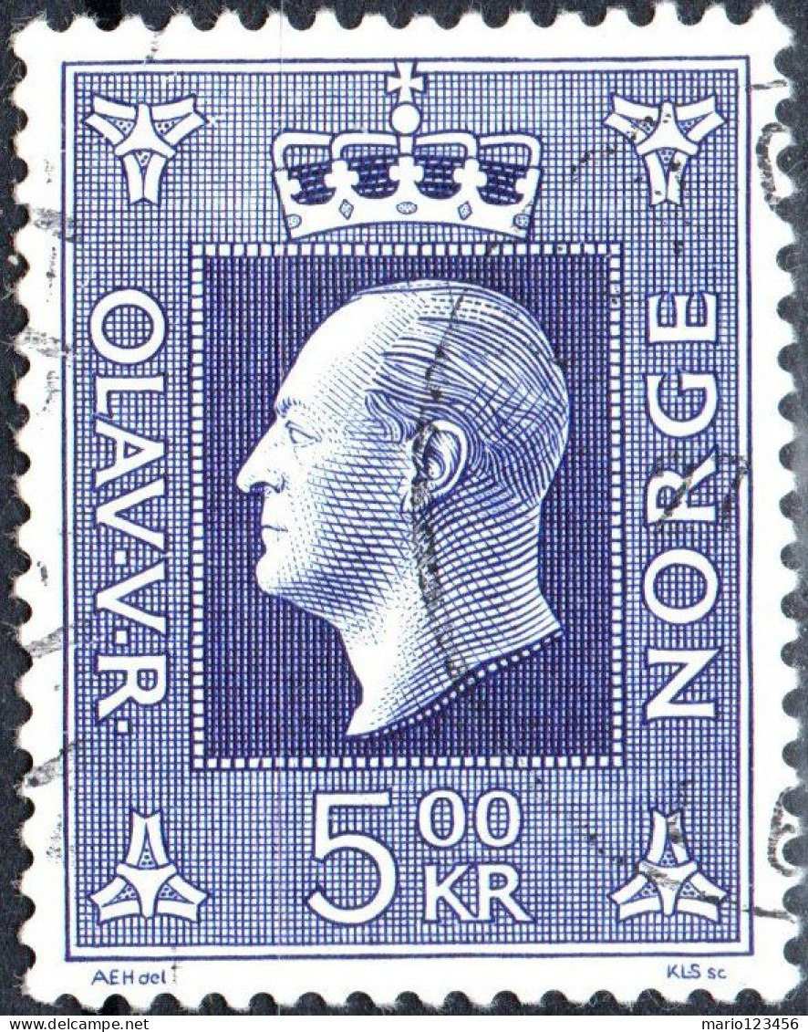 NORVEGIA, NORWAY, RE OLAV V, 1970, USATI Mi:NO 591, Scott:NO 540, Yt:NO 548 - Gebraucht