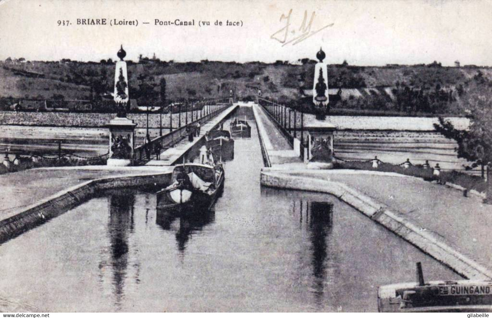 45 - Loiret -  BRIARE -  Le Pont Canal - Peniche - Briare