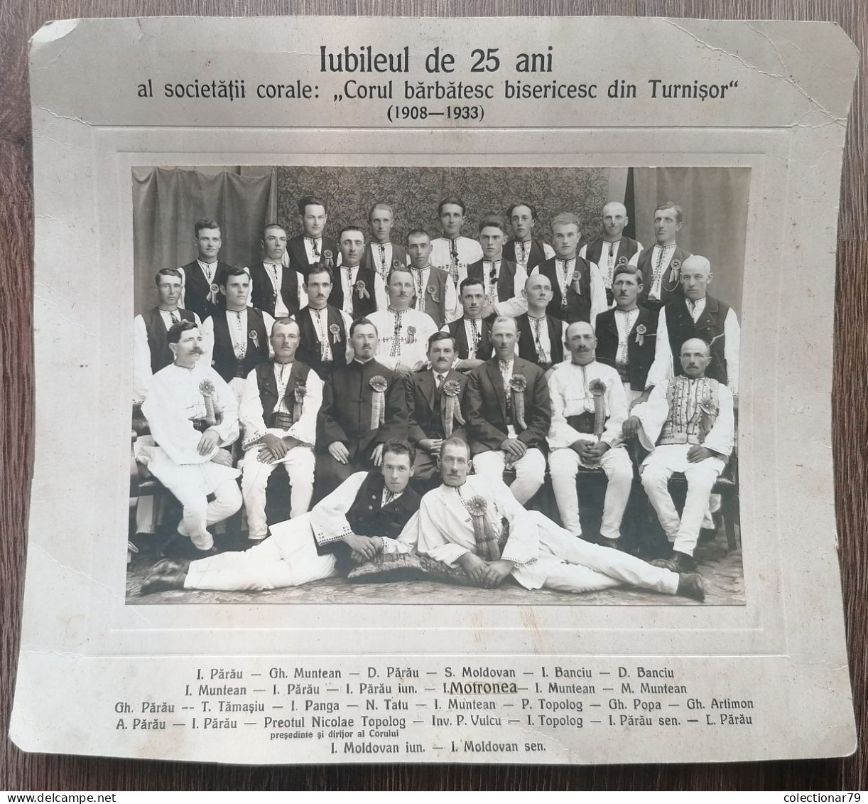 Romania Sibiu Jubileul De 25 Ani Al Societatii Corale Corul Barbatesc Bisericesc Din Turnisor 1908-1933 - Sonstige & Ohne Zuordnung