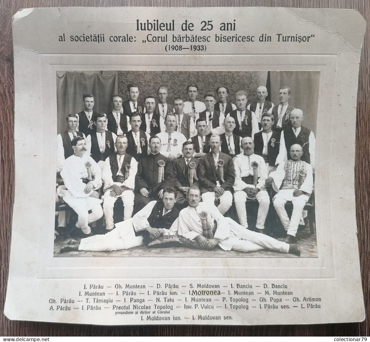 Romania Sibiu Jubileul De 25 Ani Al Societatii Corale Corul Barbatesc Bisericesc Din Turnisor 1908-1933 - Other & Unclassified