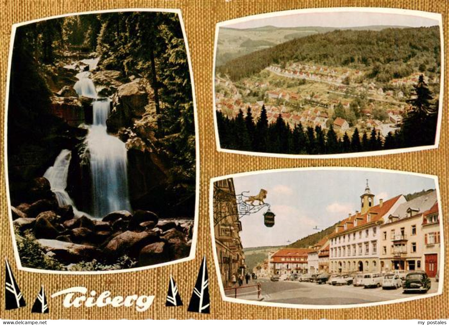 73927538 Triberg Wasserfall Panorama Ortspartie - Triberg