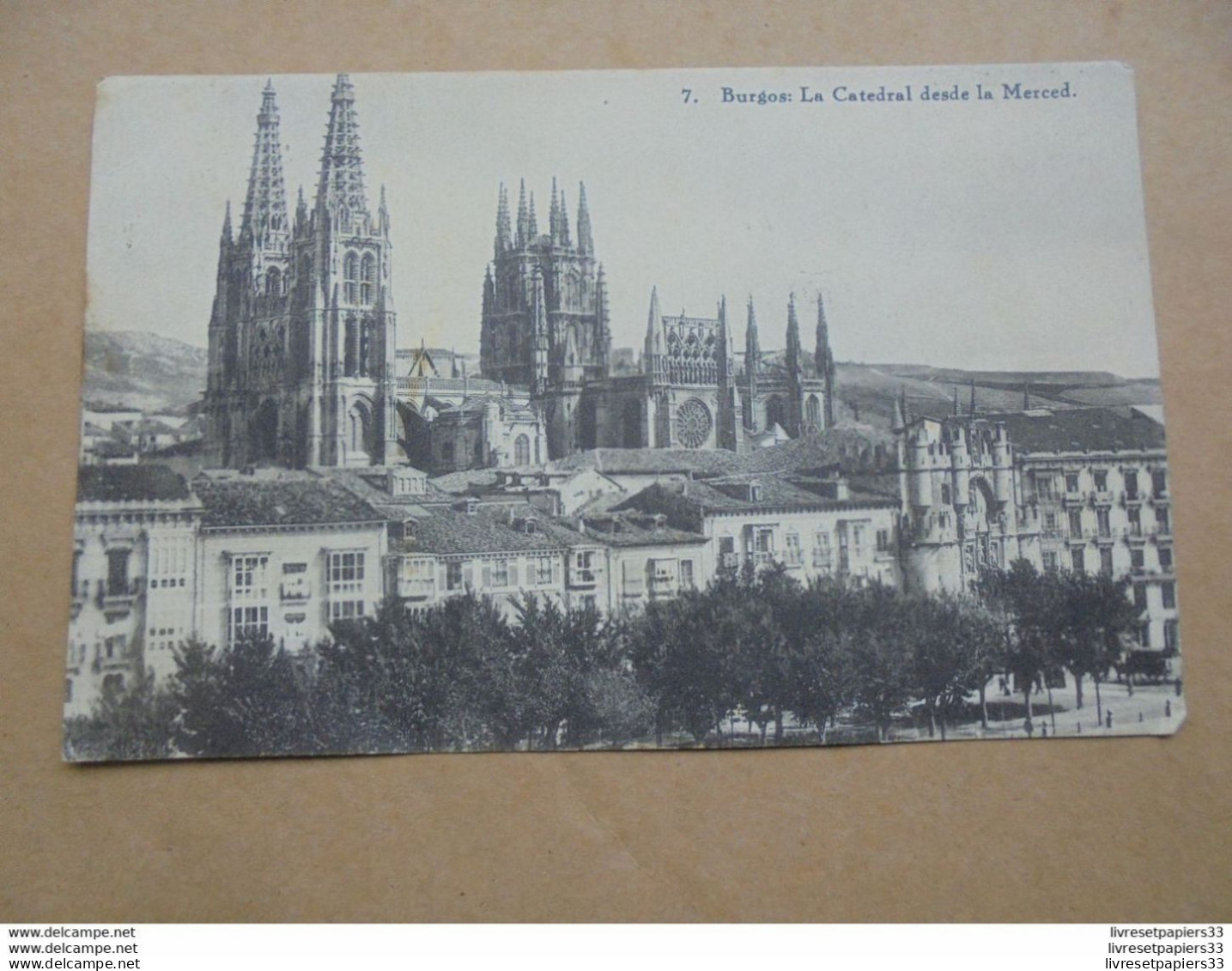 CPA ESPAGNE BURGOS La Catedral Deste La Merced - Burgos