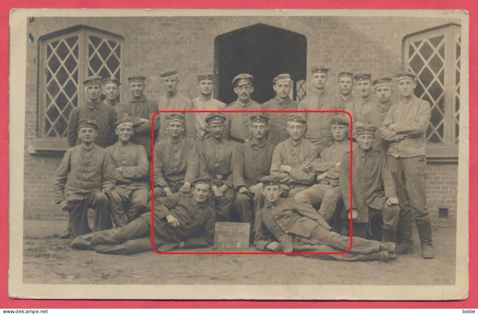 Beverloo :  Carte Photo Groupe De Soldats Allemands Le 26 Mai 1918 / Guerre De 1914-18 - Leopoldsburg (Kamp Van Beverloo)