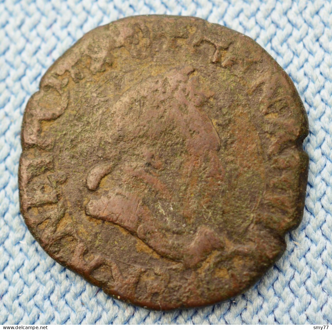 France • Double Tournois 1584 P ► R3  • N.E.R.: 4  (R5) ◄ Henri III • Dijon •  Dy# 1153 B CGKL# 48 • [24-672] - 1574-1589 Heinrich III.