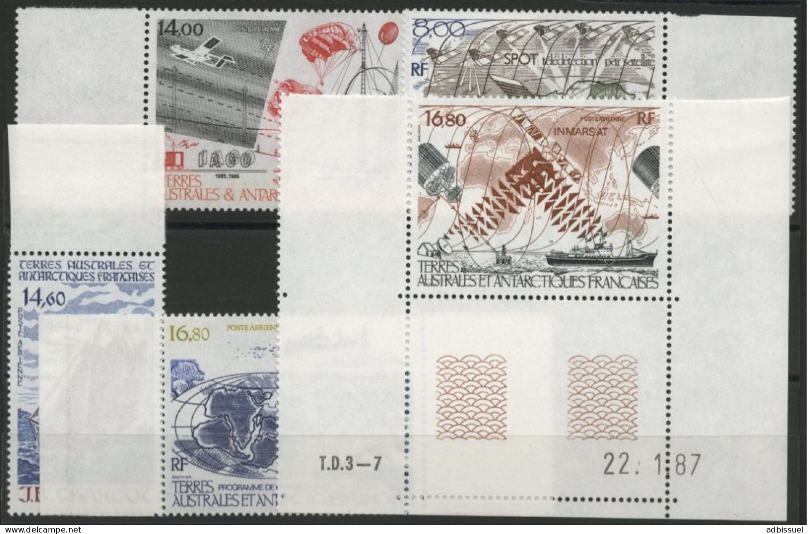 TAAF Poste Aérienne PA N° 95 à 99 Neufs Sans Charnière ** (MNH). COTE 37.3 € TB - Luchtpost