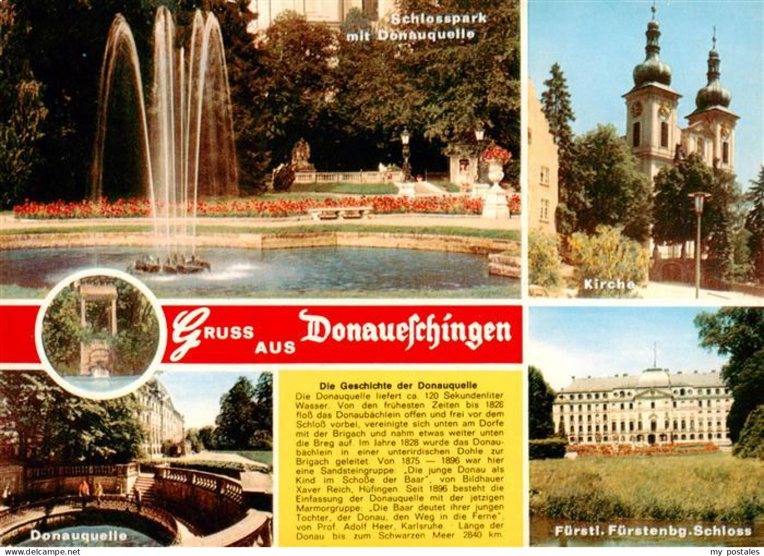 73927532 Donaueschingen Schlosspark Donauquelle Kirche Fuerstenberg Schloss - Donaueschingen
