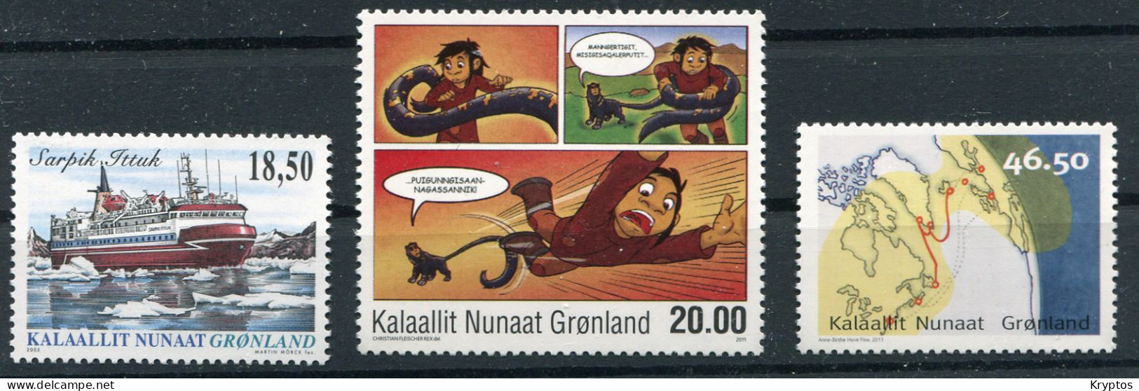 Greenland 2005-11. 3 Stamps. - MINT (NH)** - Nuevos