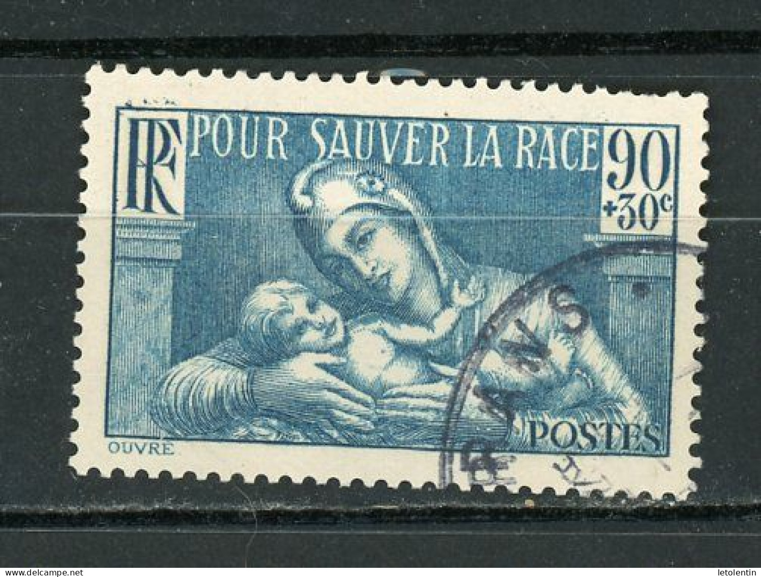 FRANCE -  POUR SAUVER LA RACE - N° Yvert 419 Obli. - Used Stamps