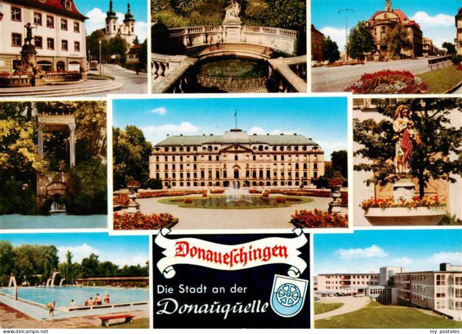 73927531 Donaueschingen Dianabrunnen Stadtkirche Donauquelle Fuerstl Schoss Rath - Donaueschingen