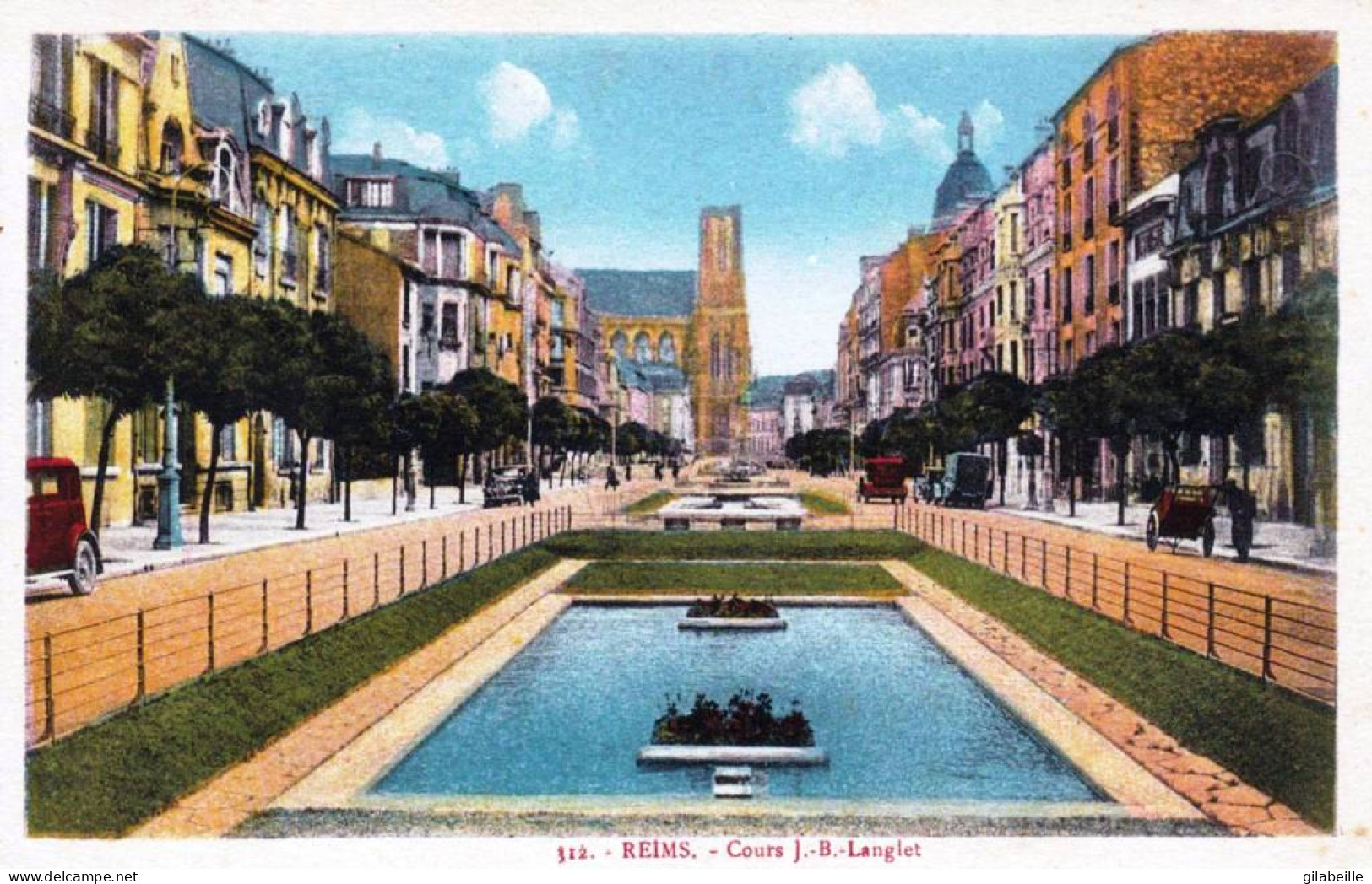 51 -  Marne -  REIMS -  Cours J.B Langlet - Reims